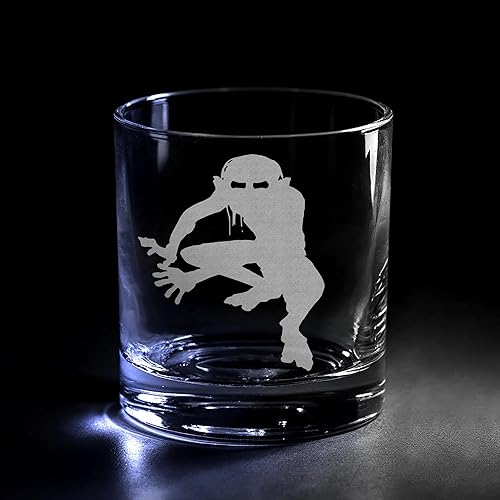 Miniatura 8 de MAPA DE LA TIERRA MEDIA Grabado en vidrio Whiskey Rocks de 10.5oz | Tierra Media Tolkien Magos Elfos Orcos Enanos Mitología de fantasía | Diseños