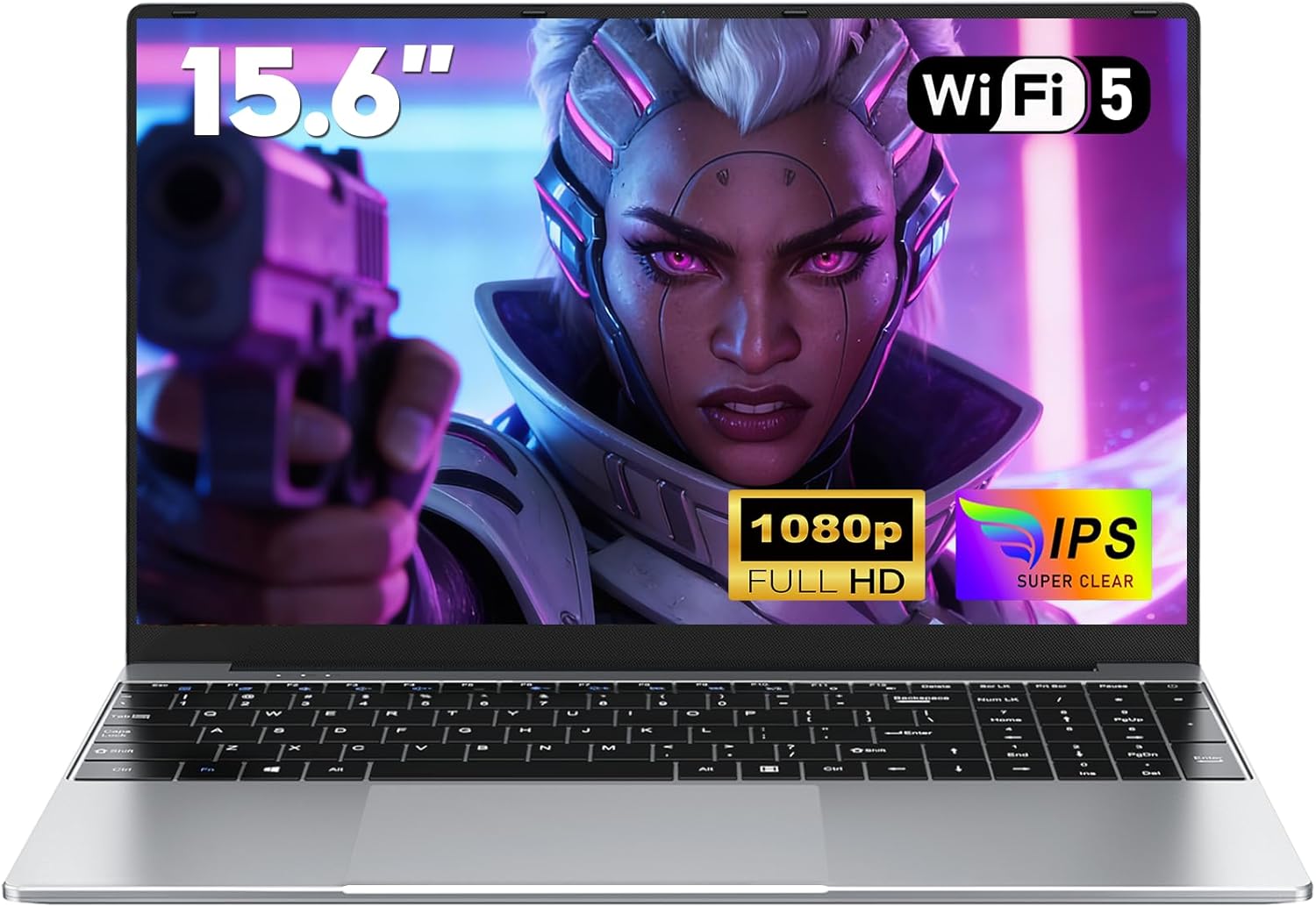 15.6 Pollici 2026 PC Portatile i5 7Y54 Processore (1,2 a 3,2 Ghz), 16GB RAM 512GB SSD Laptop Gamer Computer Portatile, Tastiera Retroilluminata/Webcam/Touchpad/5000Mah