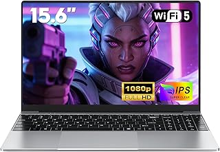 NAIKLULU 2026 15.6 Pollici PC Portatile i5-7Y54 Processore (1,2 a 3,2 Ghz), 16GB RAM 1TB SSD Laptop Gamer Computer Portati…