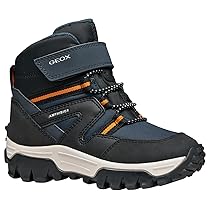 Geox J Himalaya Boy B ABX, Stivale alla Caviglia, Navy Arancio, 35 EU