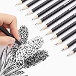 Sketching Pencils 12 Pieces Professional Graphite Sketch Pencil Artists Set For Drawing 2H H F HB B 2B 3B 4B 5B 6B 7B 8B Art Travel Shading Supplies In Assorted Degrees Suitable Design Adults Kid