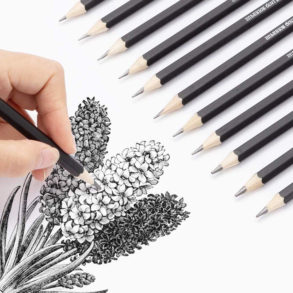 Crayon Dessin Professionnel Set Crayon Dessin Et Croquis, Dessin Kit Artiste Pour Dessiner, Art