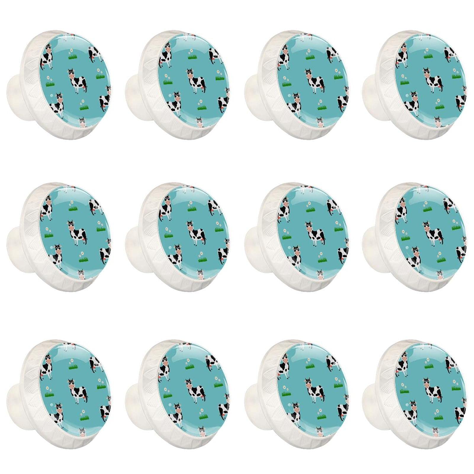 Boutons d'armoires ronds lot de 12 poignées robustes pour placard