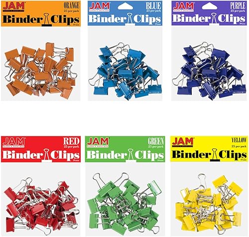 Vista 165 de Broches aprietapapeles JAM Paper®, Rojo