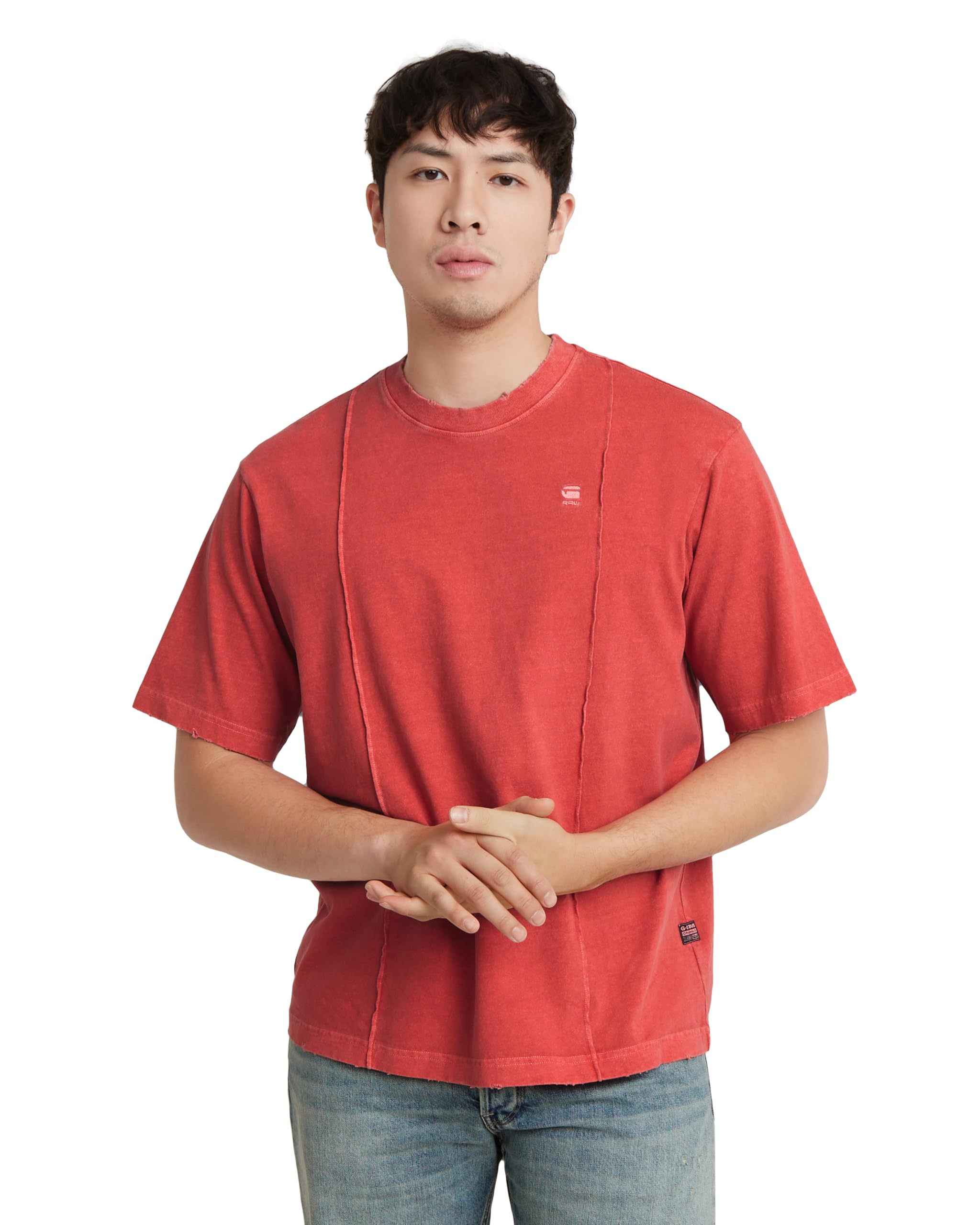 G-STARG-Star Herren Overdyed Destroyed Boxy R T T-Shirt