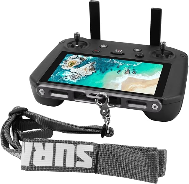 SYMIK Neck Strap Aluminum Bracket and Neck Strap (Lanyard) Combo for DJI RC Pro; Works with DJI Mavic 3 Cine, DJI Air 2S, Mavic Air 2 Drone with DJI RC Pro