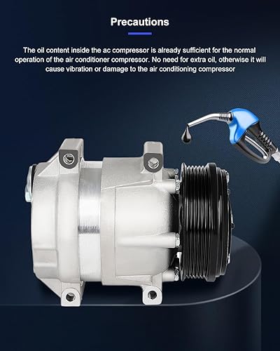 Miniatura 7 de ECCPP Compresor de AC con embrague CO 11154C 2004-2009 apto para Chevrolet Epica 2.5L 2004-2006 apto para Suzuki Verona 2.5L