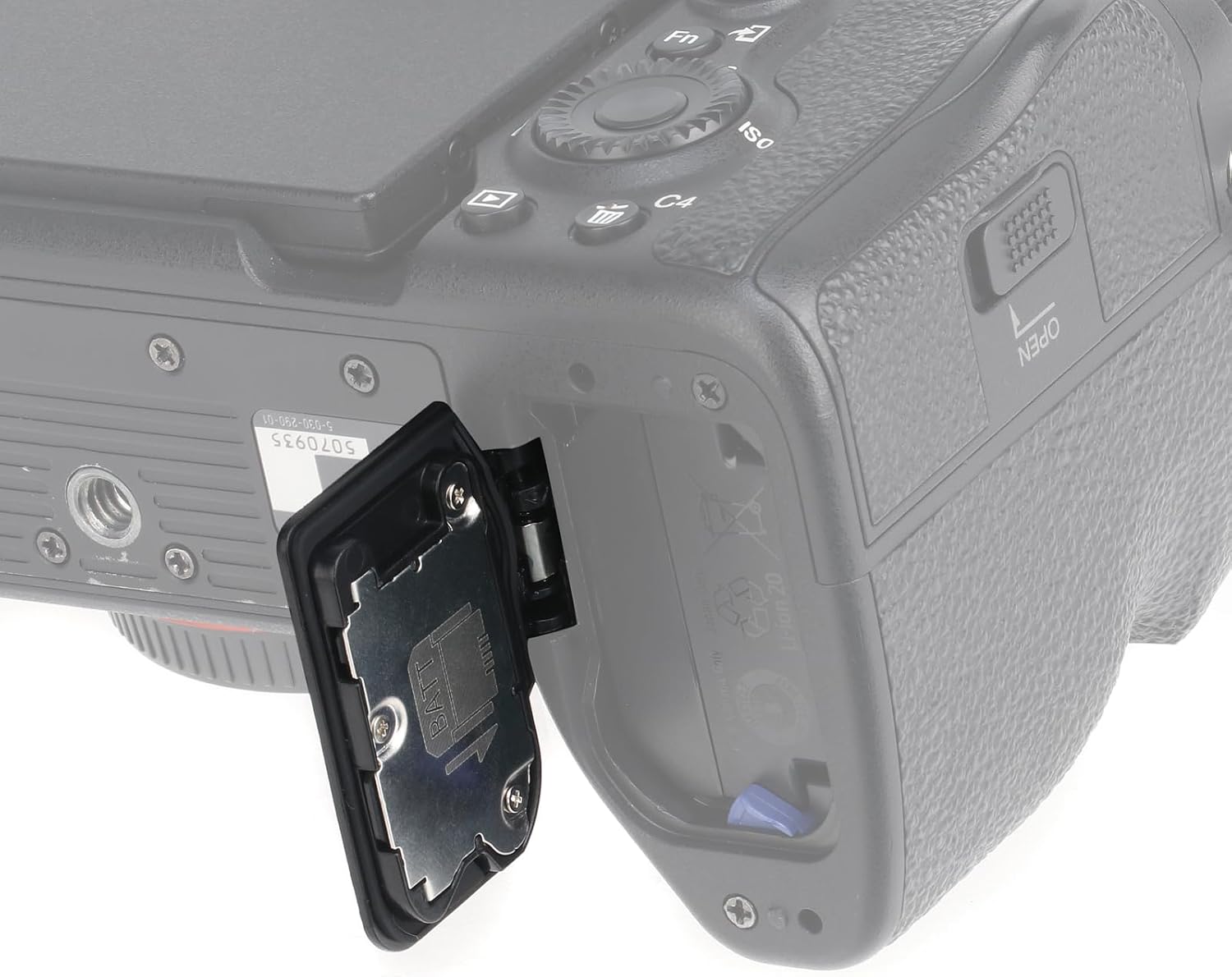 FocusFoto Battery Door Cover Lid Cap Replacement for Sony Alpha A7IV, A7RIV, A7SIII, FX3, FX30, A1, A9II Camera Repair Parts