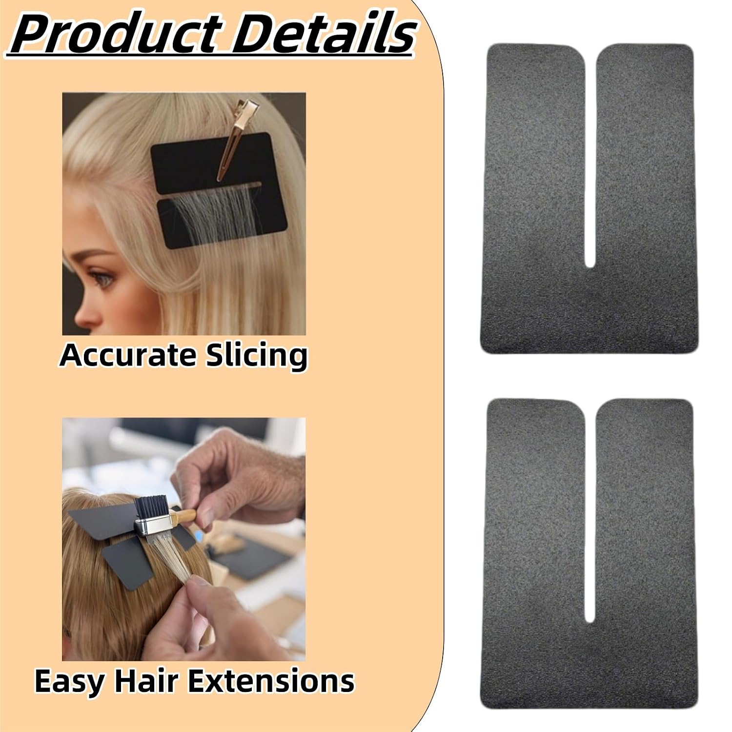 12 PCS Hair Extensions Protector Shields | Heat Resistant, For V Light and Keratin Fusion Kits, Reusable Insulation Sheets