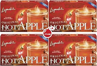 Original Hot Apple Cider Drink Mix by Lynch, 4 Pack (10 Pouches in Each Box) in Special BoomQQ Packaging