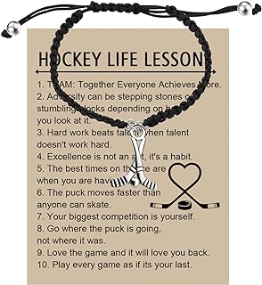 Lywjyb Birdgot Hockey Bracelet Hockey Gift Ice Hockey Jewelry Hockey Fan Gift Hockey Player Gift for Daughter Son