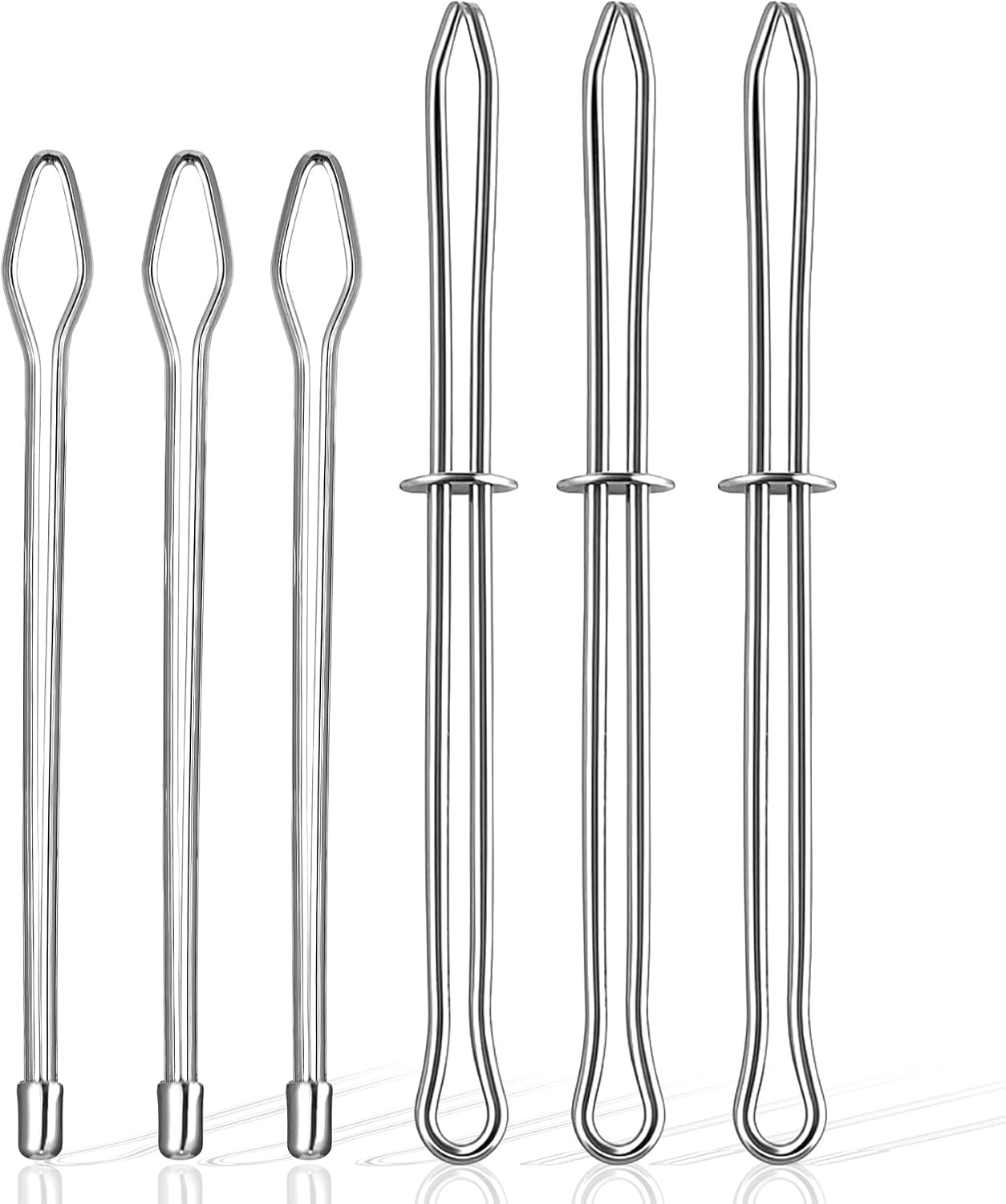 Bodkin Sewing Tool for Elastic, 6Pcs Elastic Threader Tool Threader Clip,Sewing Clips Drawstring Lacing Tools Set for Rope and Hoodie String