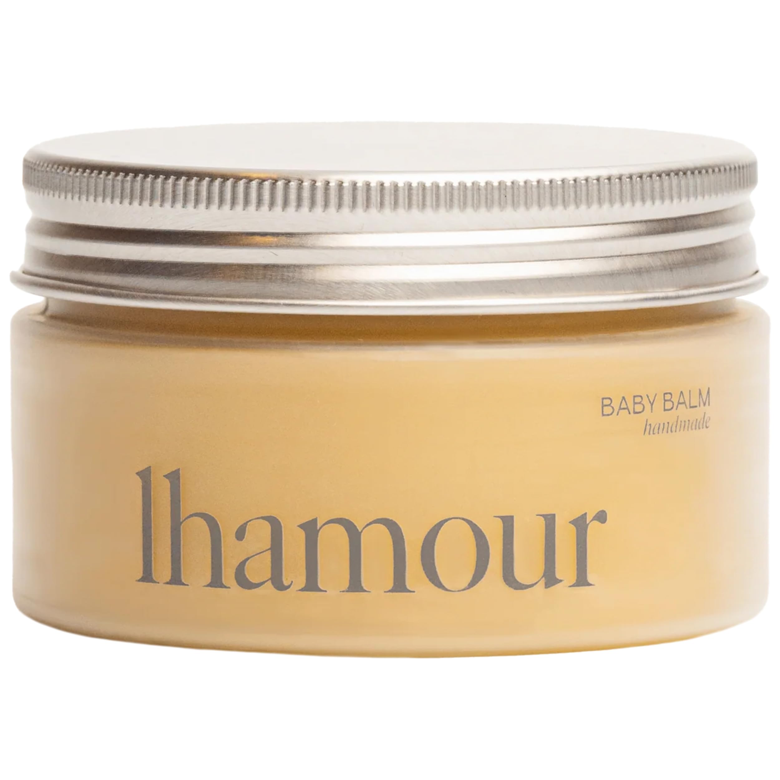 Lhamour Baby Balm 100% Natural Hand Made, 3.53oz Diaper Rash Cream for Baby with Organic Shea Butter, Beeswax, Coconut, Olive, Carrot Oils – Soothing All Purpose Oinment for Sensitive Baby Skin