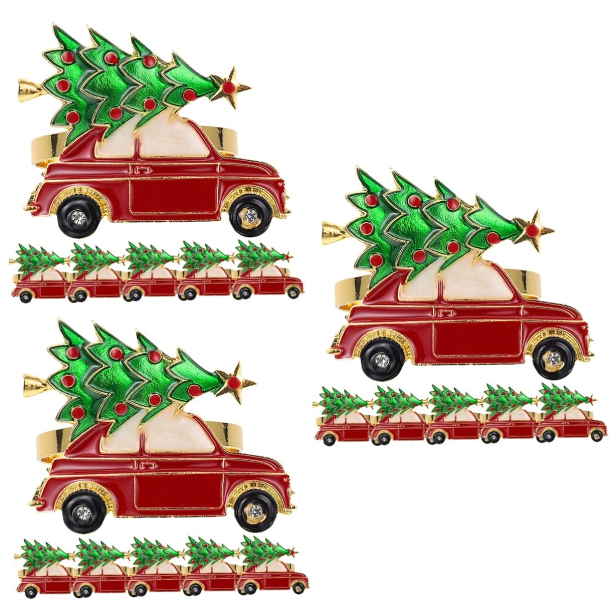 OUNONA 18stücke Weihnachtsserviettenringe Aus Metall Elegante Napkin Buckle Für Festliche Tischdekoration Bei Hochzeiten Partys Und Festen