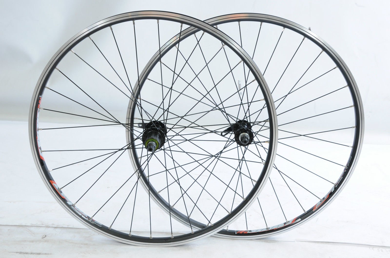 26" MTB BIKE WHEELS (559 x 19c) 8/9 SPEED CASSETTE HUBS BLACK DUAL WALL HP RIM