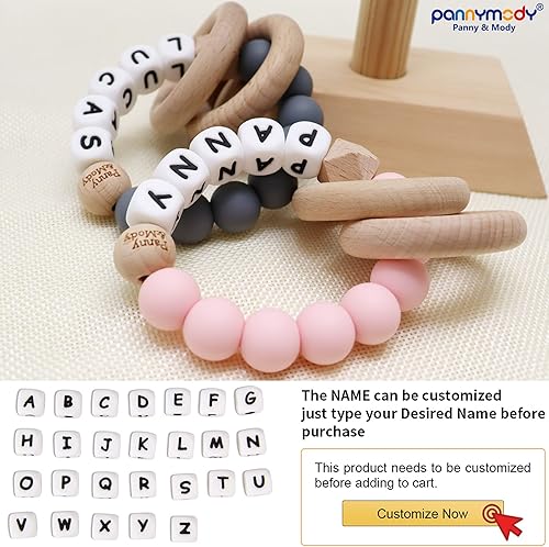 Miniatura 2 de Panny  Mody Clip personalizado para cochecito y juguete agitador con nombre lila