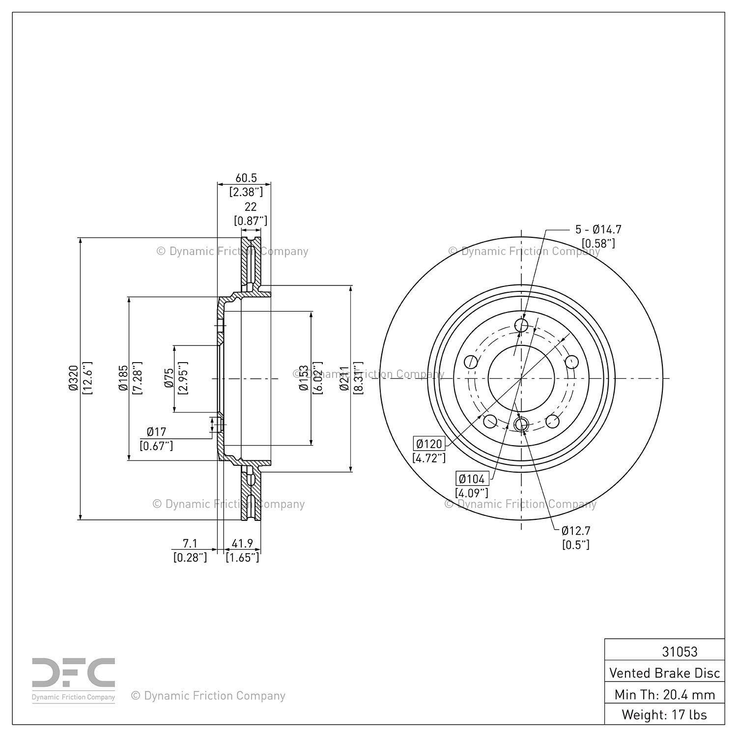 Amazon.com: Dynamic Friction Company Rear GEOSPEC Coated Brake 