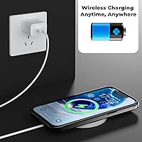 Vista 6 de ORIbox Funda para iPhone 13 Pro Max, funda translúcida mate con bordes suaves, ligera, para iPhone 13 Pro Max, funda negra para mujeres, hombres