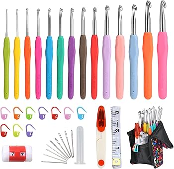 Amazon.com: YOJOB 14 Sizes Crochet Hooks Set, 2.25mm - 10mm