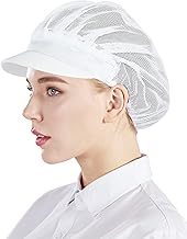 Nanxson 3 Pcs Béret de Cuisinier Chapeau de Cuisine Unisexe avec Maille Travailler pour Atelier Usine Cuisine Restauration Boulangerie CF9033
