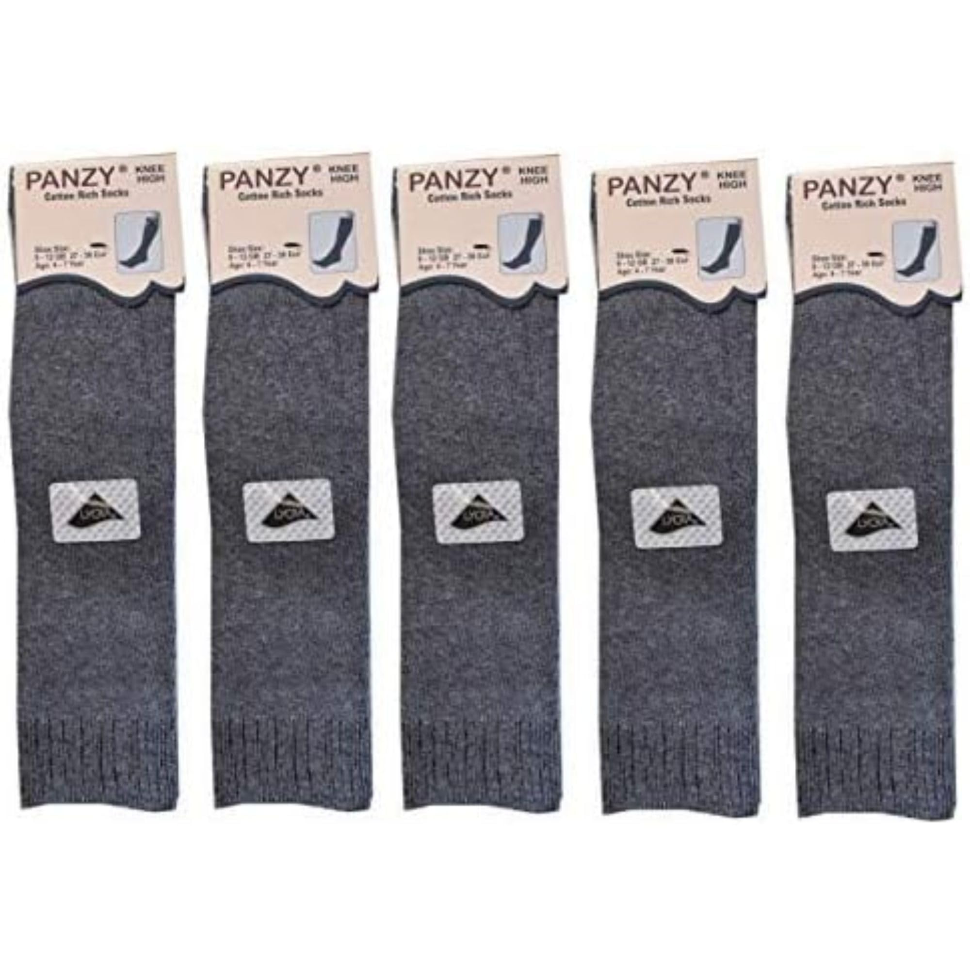 Panzy 5 pares de calcetines de algodón para niños y niñas