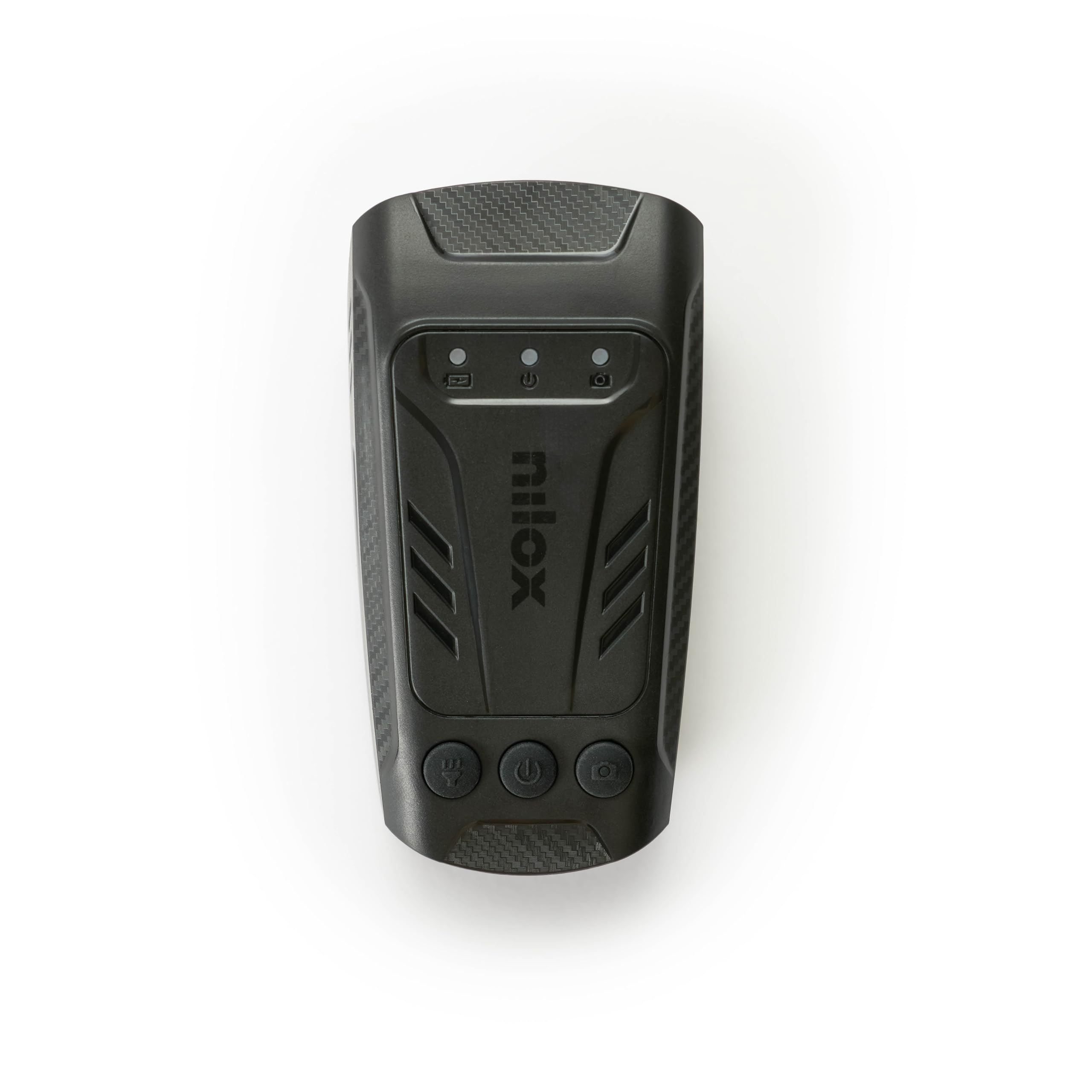 Nilox, Bike Cam 3 in 1, Action Cam Full HD con Risoluzione 1080P 30fps, Luce LED da 1000 lumen e Clacson con 5 suoni diversi, Batteria 2500 mAh, Memoria SD fino a 32 GB, Colore Nero