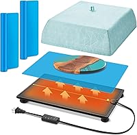 Juexica Resin Heating Leveling Board 16.5x11 Adjustable Epoxy Self-Leveling Table with Timer Quick Curing Dryer 2 Silicone Mats for DIY Resin Molds