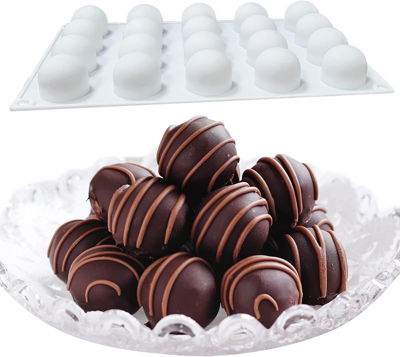 Duoyif szilikon gömb forma 42mm 15 lyuk csokoládé mousse torta jéggolyó sütőforma