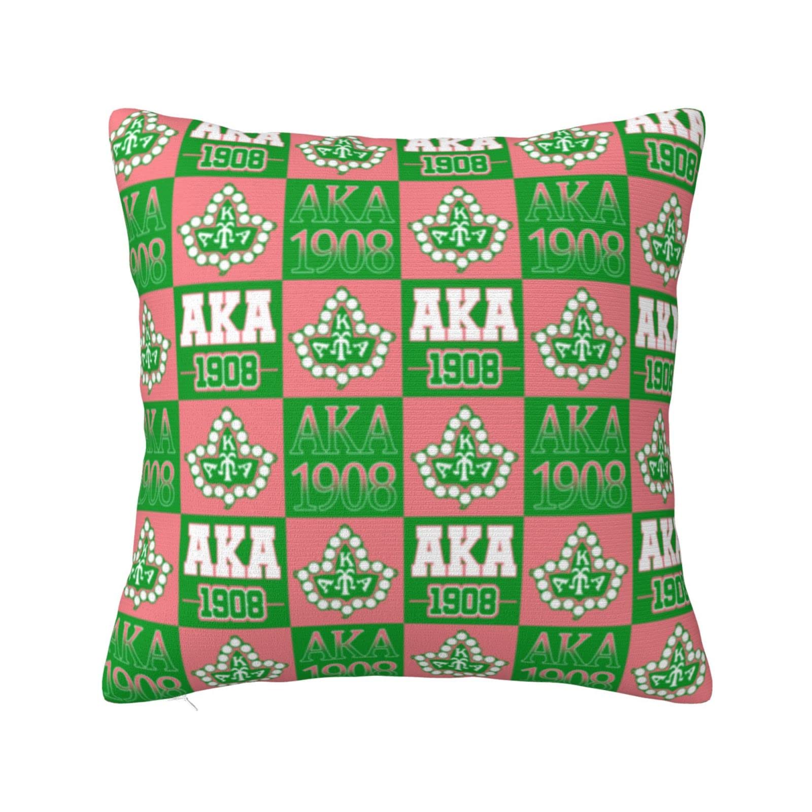 ISUNIET Pillow Cover Cartoon Pillow Case Square Decorative Pillowcases with Zipper Gifts for Girls Wife Women Home Decor Bed Sofa Couch A-4 22"x22"