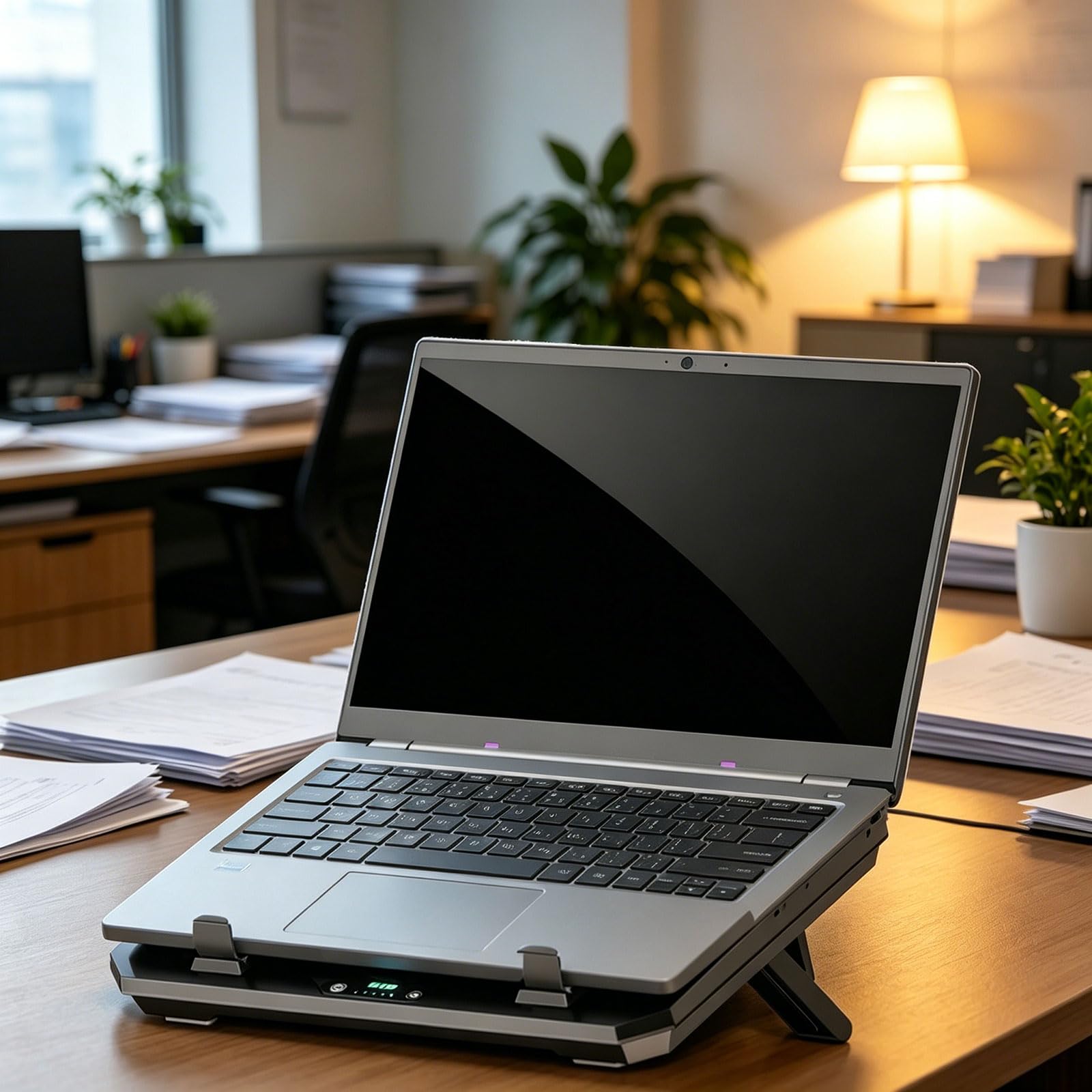 Supporto per computer portatile ad alta velocità con ventola da 4000 giri/min e altezza 7 per notebook da 10 a 17,3 pollici