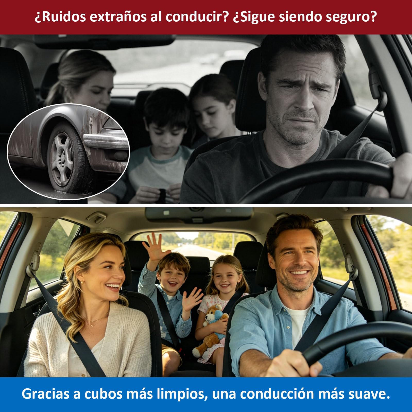 Limpiador de Buje, Lijador de Buje – D. int. 90 mm/D. ext. 150 mm, con Acoplamiento 1/2", para Cambio de Ilanta, Iimpieza de Buje, Eliminación de óxido, para Atornilladores a Batería