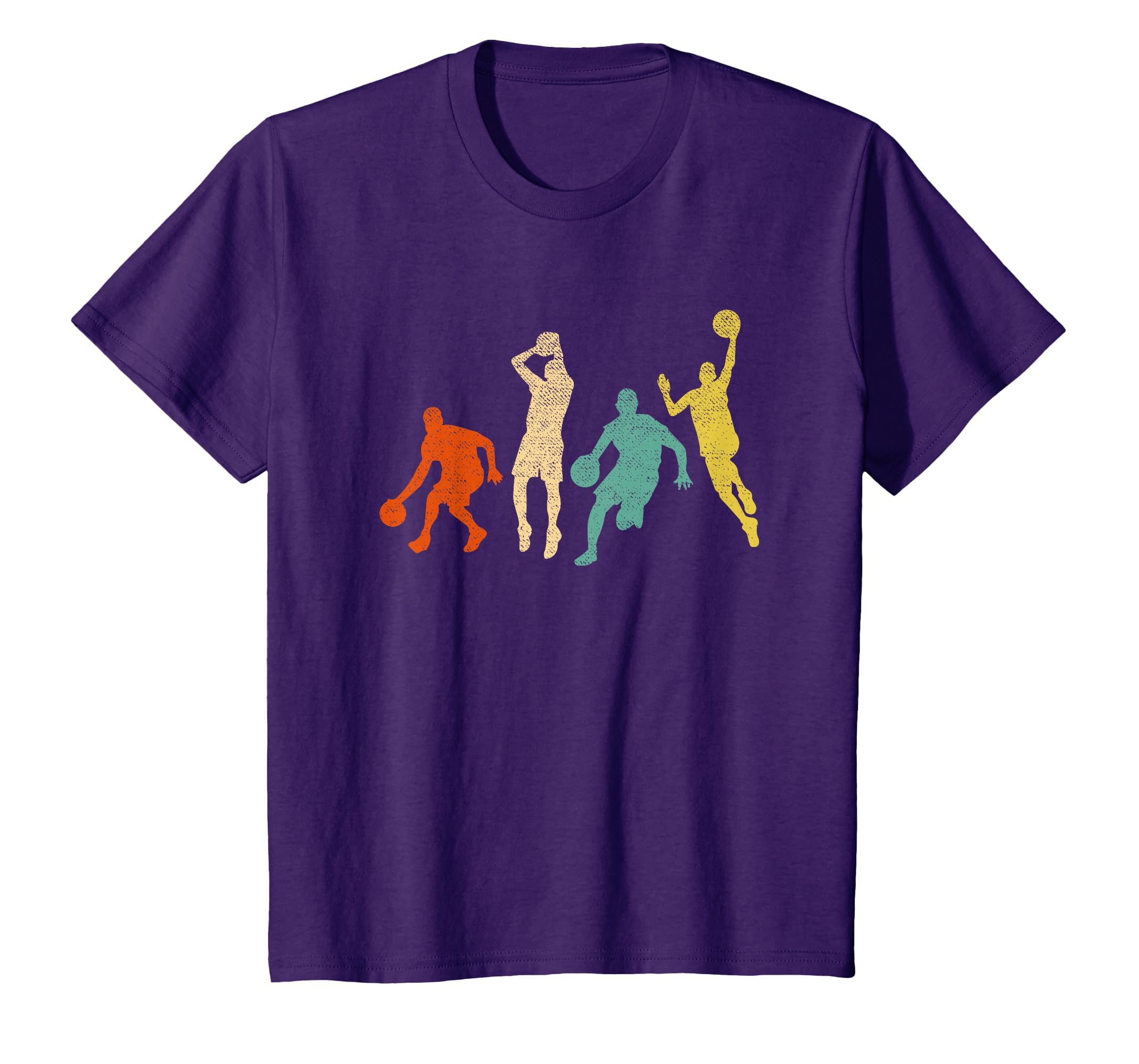 Vintage Basketball Ball Graphic Design Basketball Fan Player T-Shirt