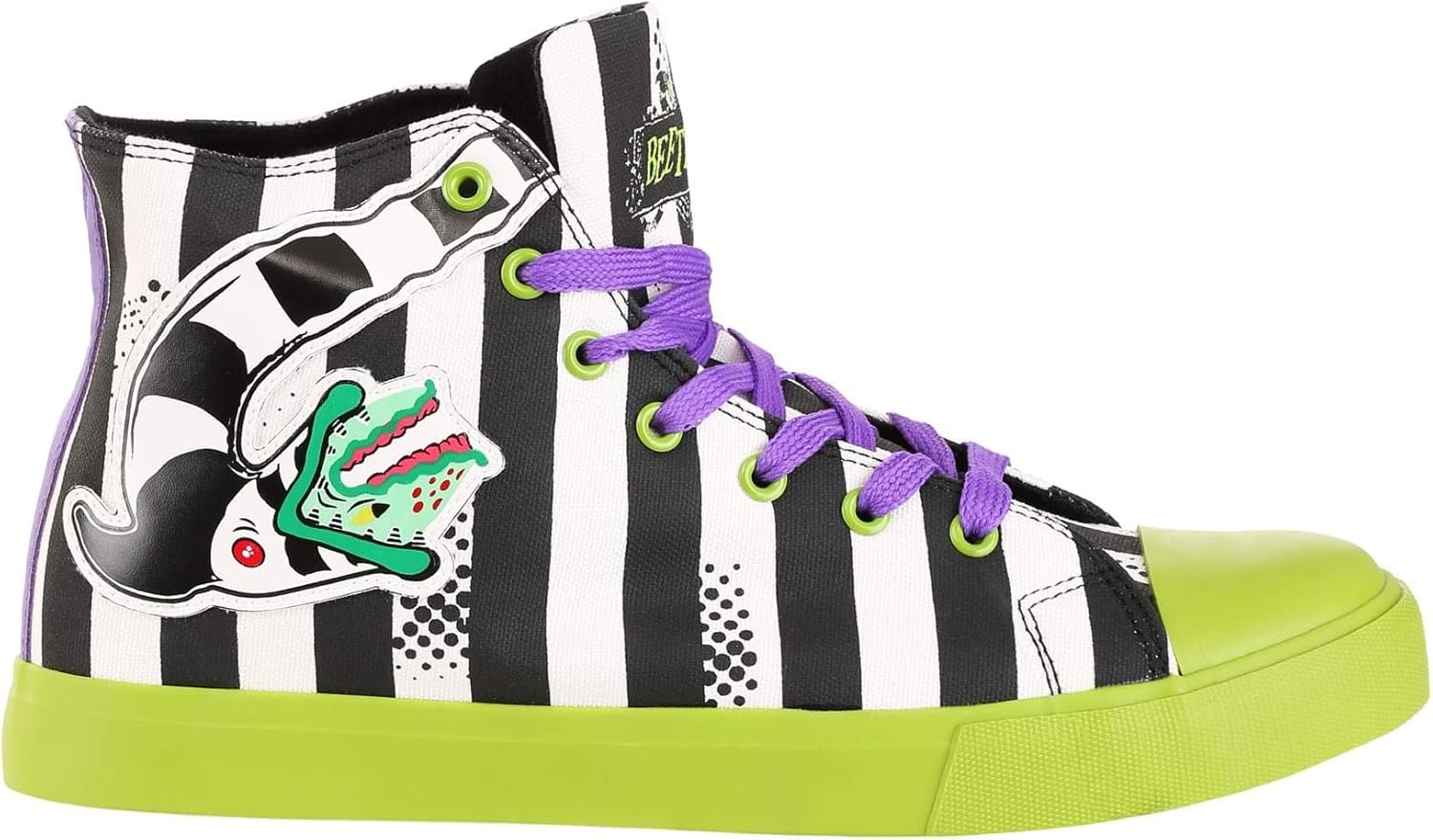 Ground Up Beetlejuice Striped Unisex Sneakers - 13 Multi