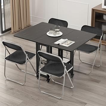 4 Pack Folding Chairs, Foldable Chair with Breathable Mesh Seat and Sturdy Metal Frame Capacity for Indoor Or Outdoor