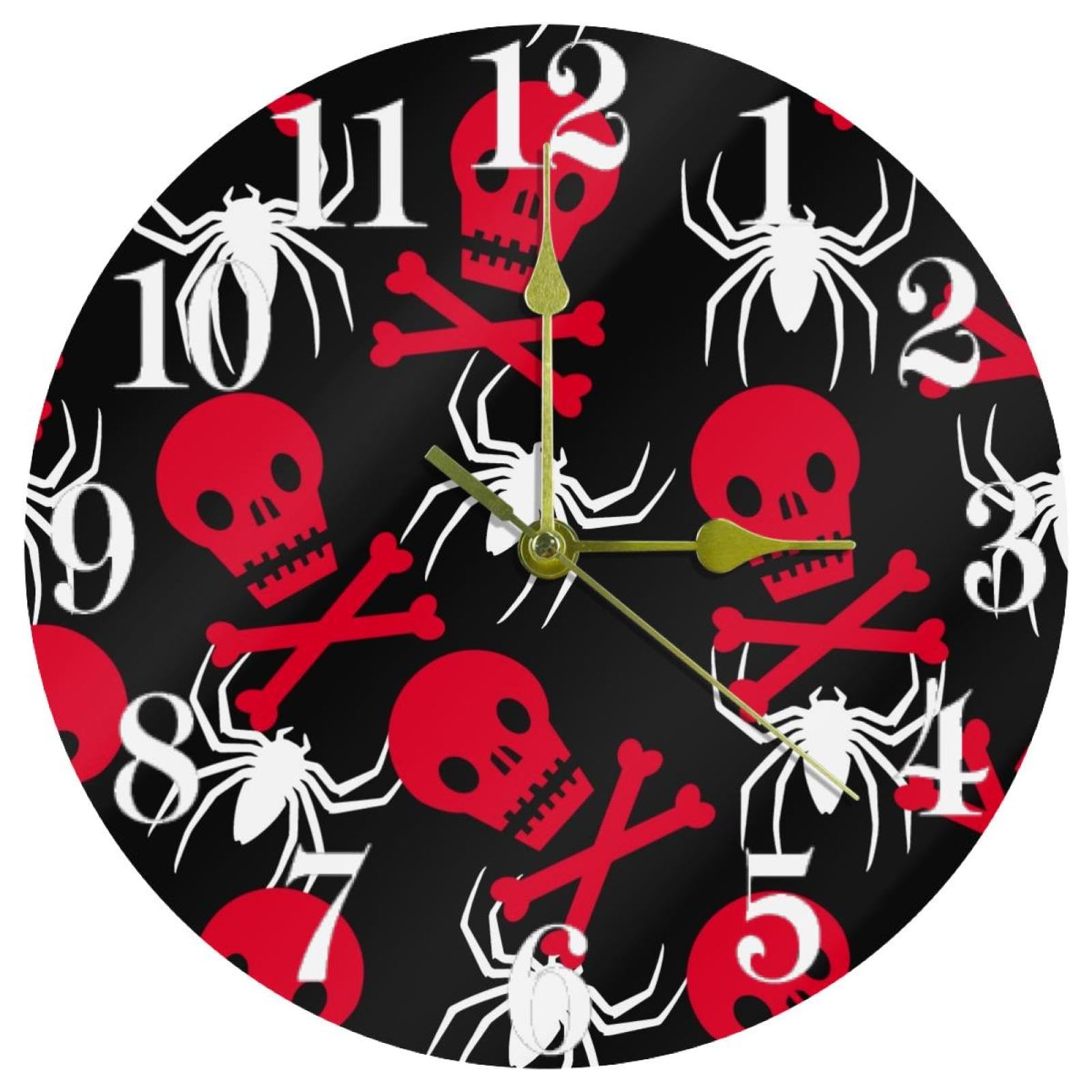 Horloge murale sans tic-tac ronde à quartz pour retrouver le sommeil et le calme