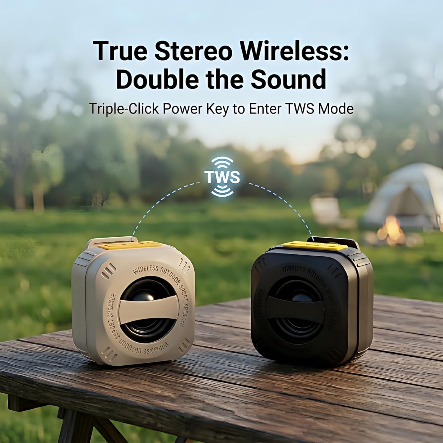 Wearable Clip on Bluetooth Speaker: Outdoor Enthusiasts Gardeners Landscapers IP56 Waterproof&10H Battery for Yard Work Garden Farm - Rugged Wearable Device