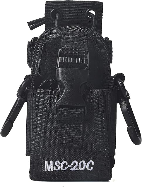 HYS MSC-20C Adjustable Multi-function Pouch Case Holder Compatible for Kenwood Yaesu Icom Motorola Baofeng UV5R UV82 TYT UV5RA HYT 888S Walkie Talkie Holster