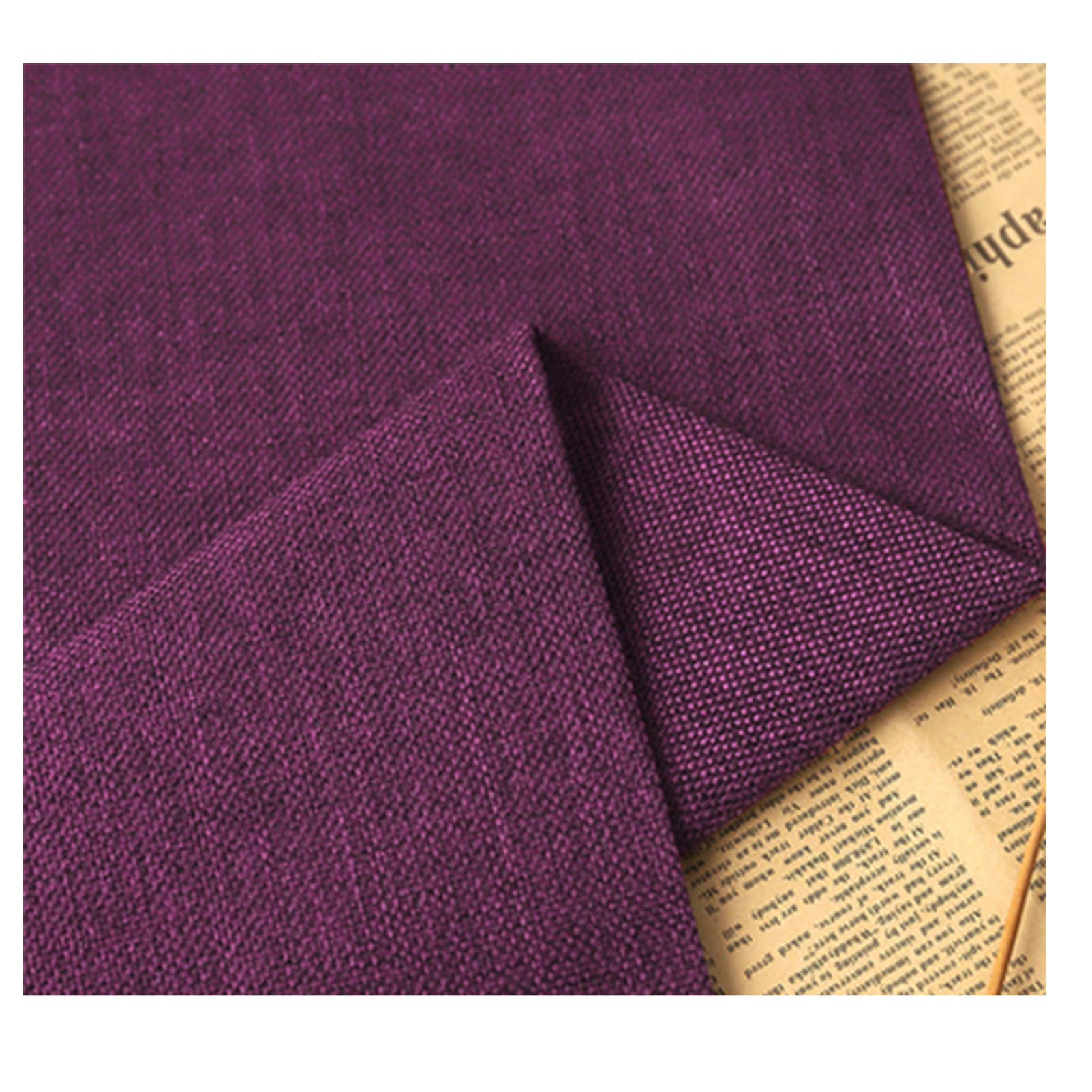 Tissu lin couleur unie pour coussin déco et sacs bohèmes faits main