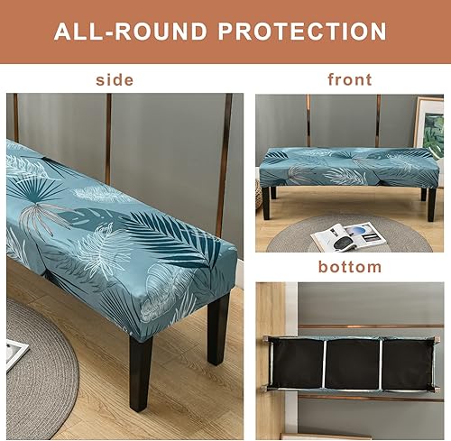Vista 108 de Eco-Ancheng Funda para silla de comedor, funda extraíble para protección de banco, asiento y silla, sala de estar y cocina A1