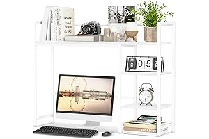 Distinguished White Desk Shelves: Enhancing Your Workspace