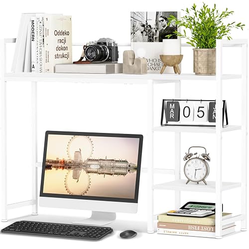 Snughome Desk Shelf, 38.6" Desktop Organizer Shelf, Desk Hutch for