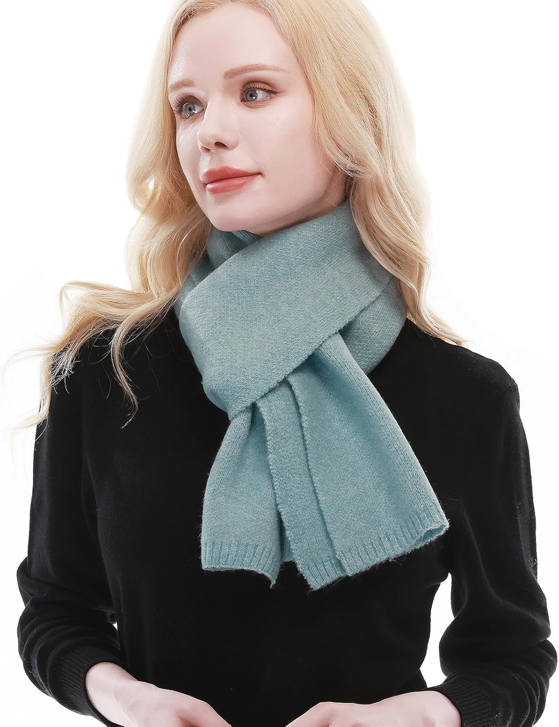 RIIQIICHY Scarf for Women Knit Scarves Winter Warm Scarf for Cold Weather - Image 2