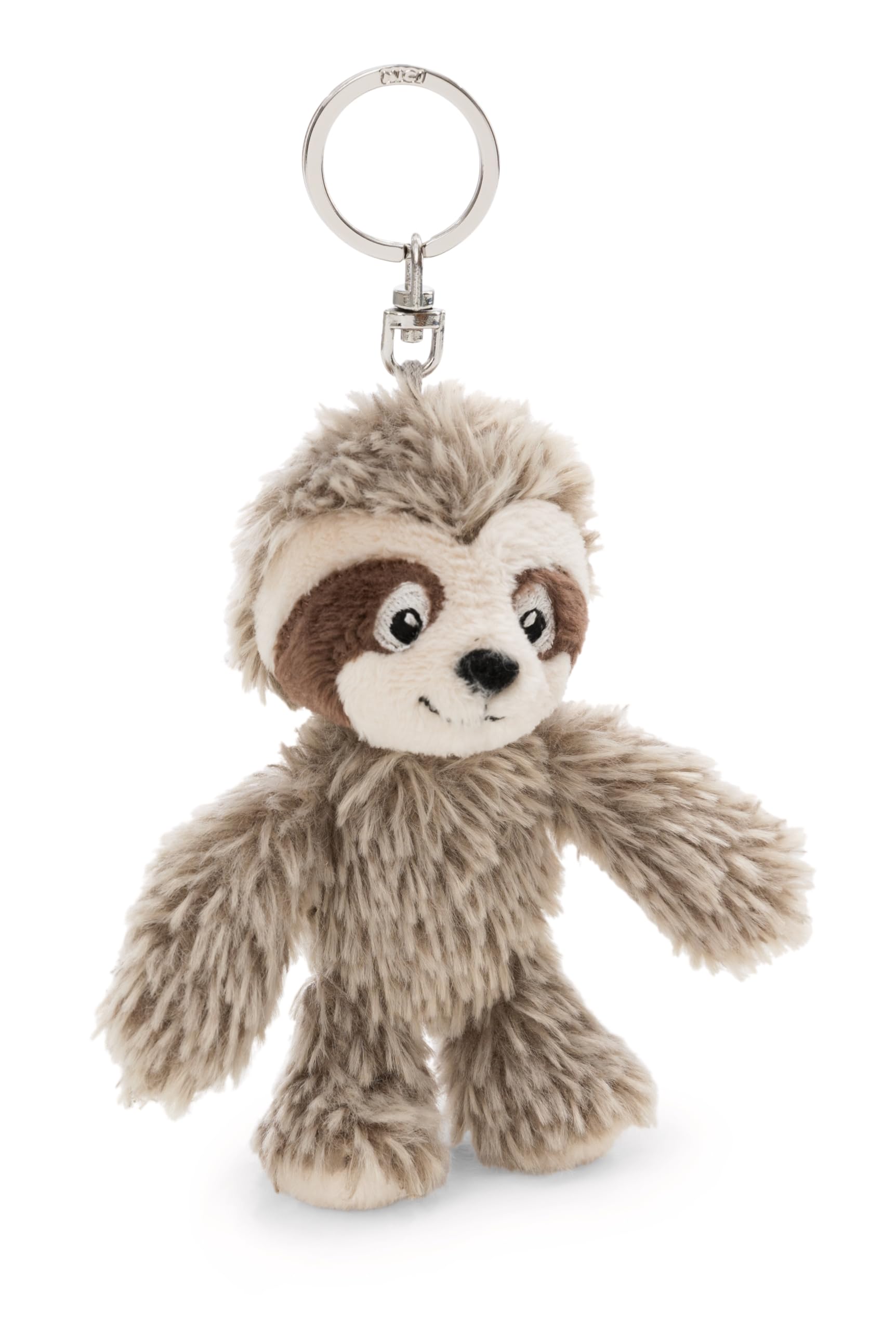 NICI Key Fob, Sloth Izzy Icetumbler, 10 cm, Beige, Loyal Plush Companion for Rucksack or Bag, Key Holder for Children and Adults, 62401