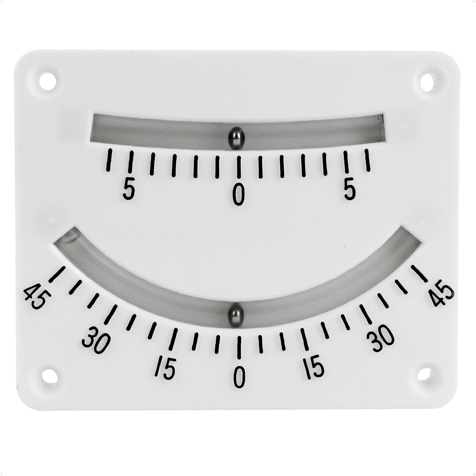 Five Oceans Dual Inclinometer, Angle Gauge, Tilt Gauge, Angle Indicator for Boat, RV, Camper, Trailer, Trucks, Measures ±45 Degree Range