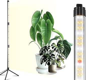 Raygrov 植物育成ライト led 3段タイマー（3/9/12時間）10段階調光 LED 省エネ 自立式スタンドタイプ 室内栽培 太陽光 観葉植物 スタンドライト