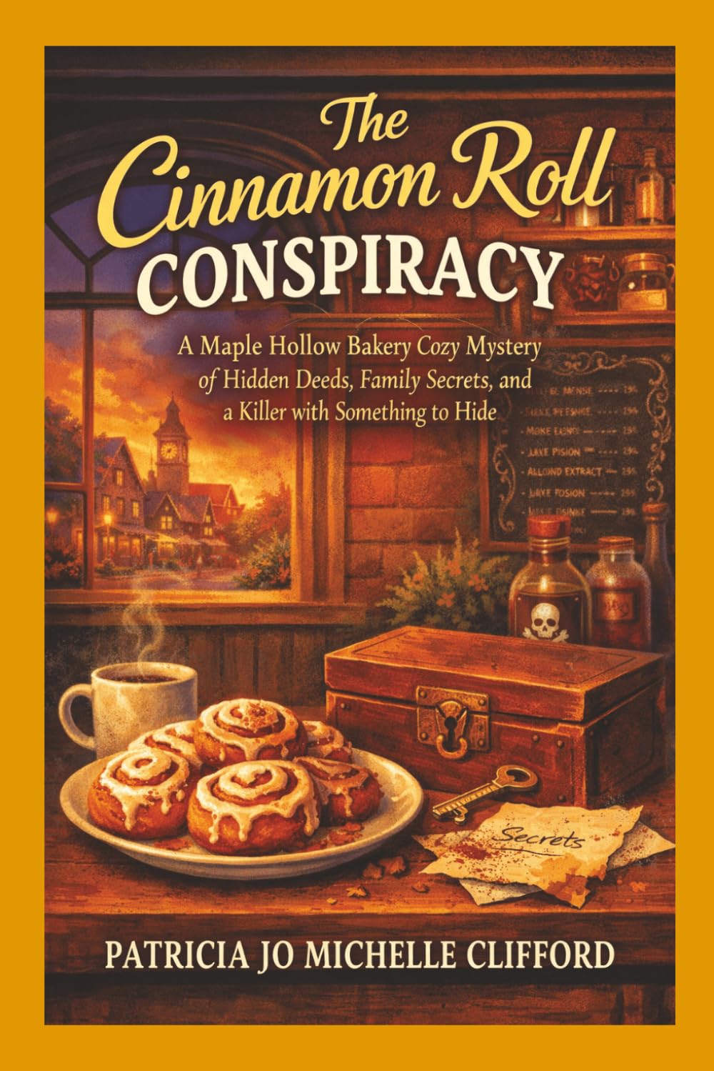The Cinnamon Roll Conspiracy: A Maple Hollow Bakery Mystery of Hidden Deeds, Family Secrets, and a Killer with something to hide.