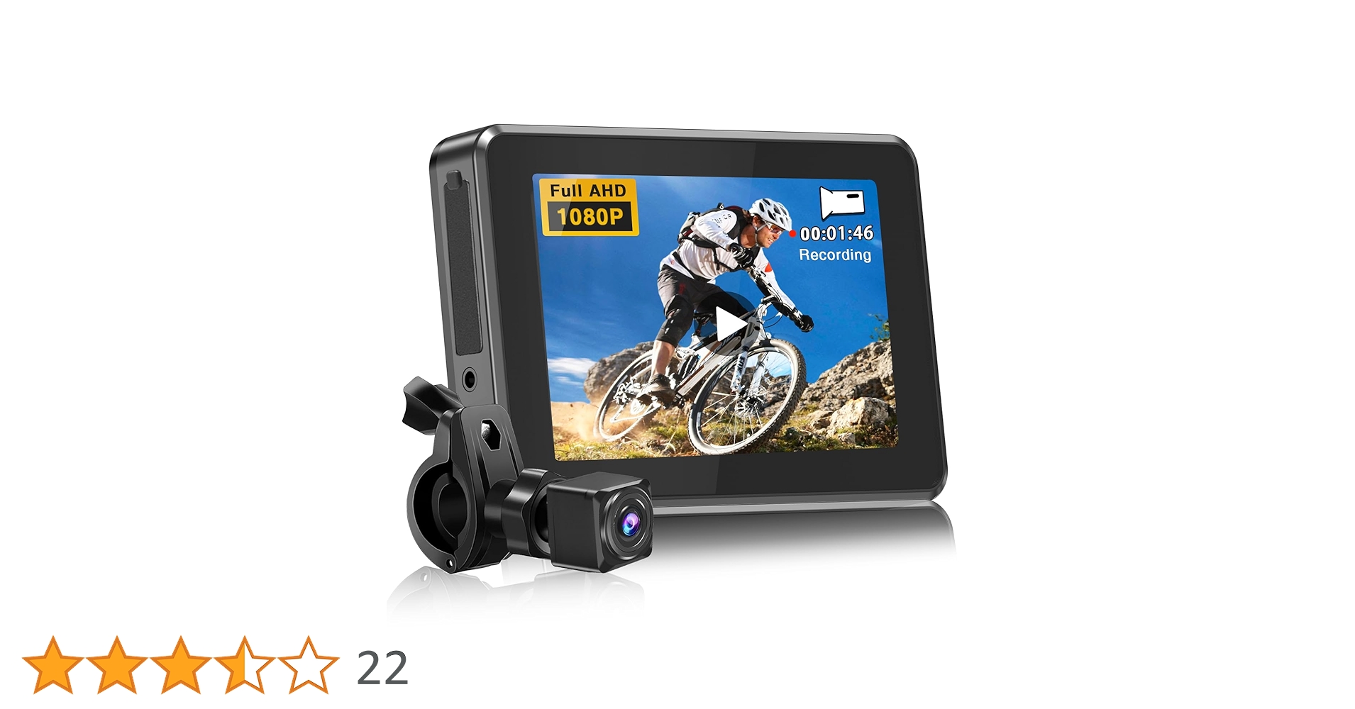 PARKVISION 自転車　バックミラー　リアビューカメラ　モニターセット Amazon.co.jp: PARKVISION 自転車バックミラー 1080Pリアビュー