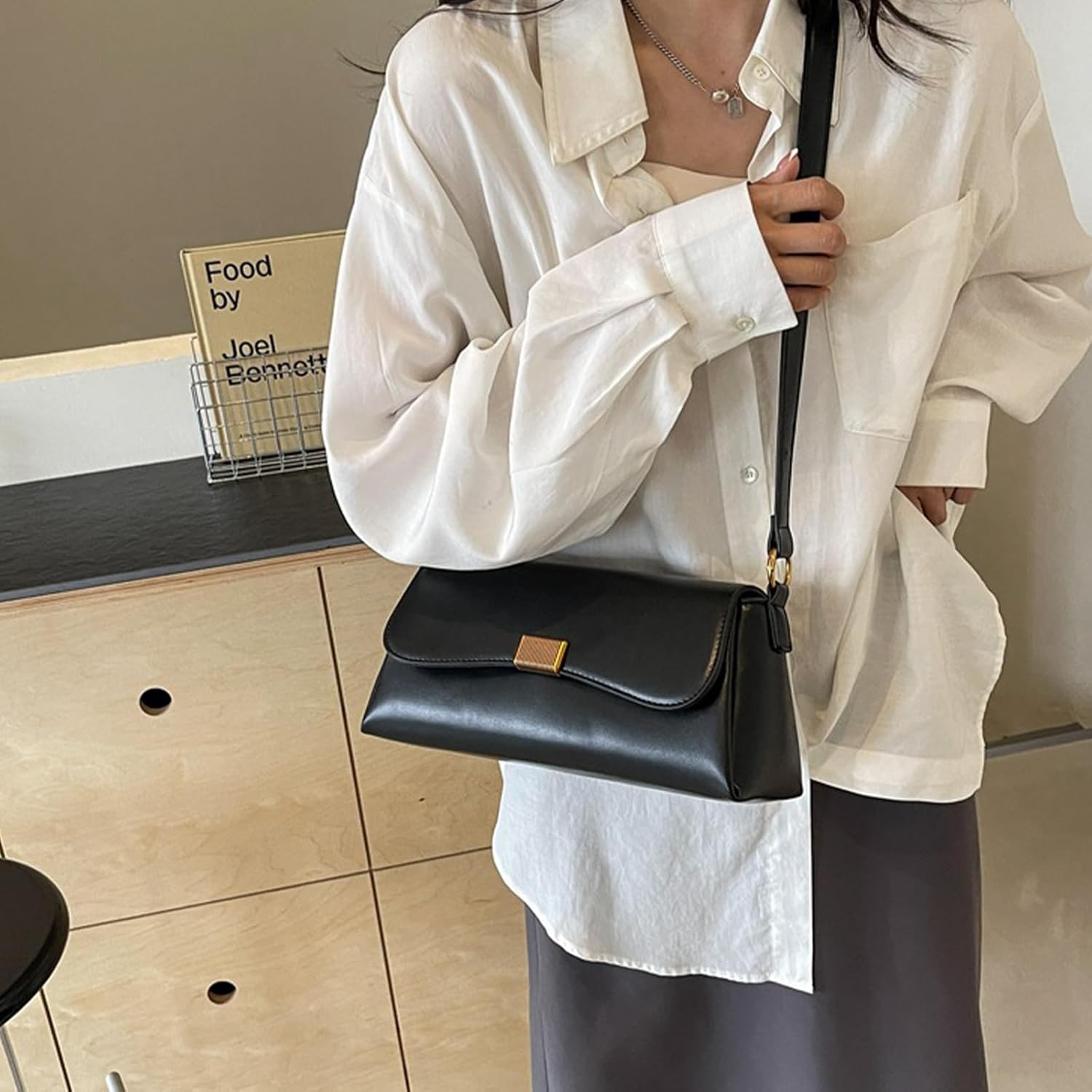 Purses for Women Vintage Shoulder Bags Women's Tote Handbags PU Leather Crossbody Bag with Adjustable Strap - Image 3