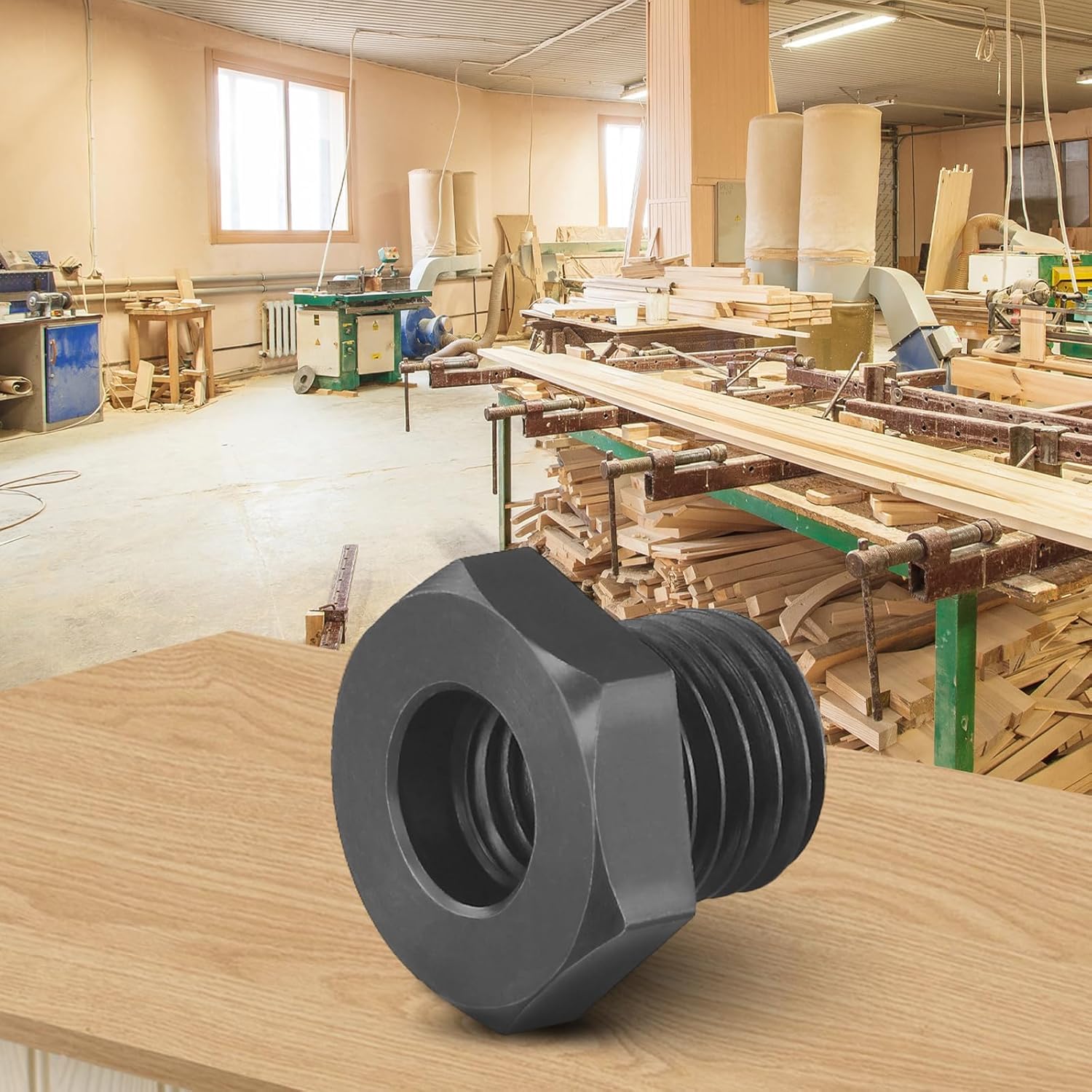 Adapter wrzeciona do tokarki do obróbki drewna konwertuj 33 x 3,5 mm na 18 x 1,5 mm gwint uchwytu adapter śruba do tokarki drewna akcesoria do narzędzi tokarskich