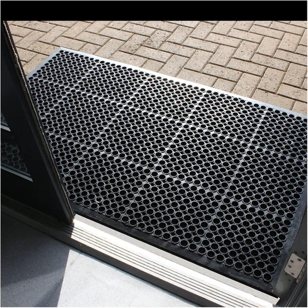 Commercial Rubber Floor Mats 3FT x 5FT Anti-Fatigue Rubber Matting with Drainage Holes Heavy Duty Doormat for Restaurant Industrial Garden Bar Bathroom Indoor Outdoor Wet Area